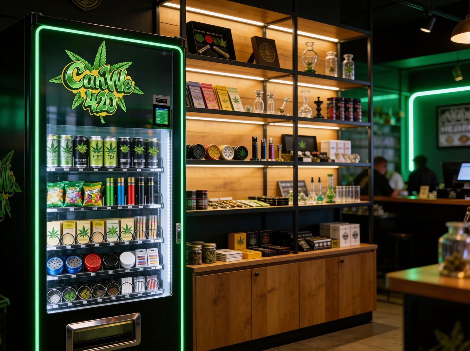 CanWe420 Automat in einem Headshop